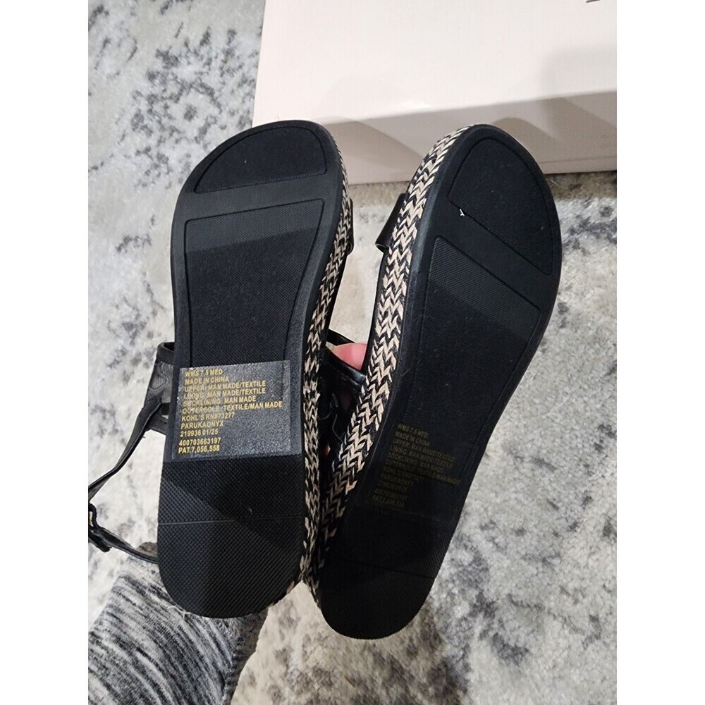 NEW Womens Lauren Conrad Paruka Slide Slingback Sandals Onyx Size 7.5 - Picture 7 of 8